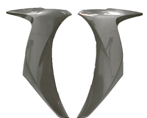 CARENAGEM FRONTAL BIZ 110 22 PRATA LUMIAR METALICO