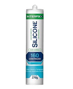 SILICONE INTERFIX 160 ACETICO INCOLOR 20X270G