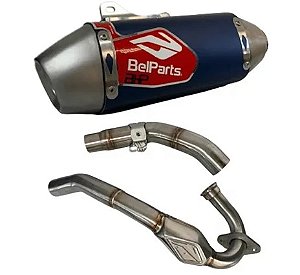 ESCAPAMENTO CRF 250F BELPARTS PRO SHORT BIE BLUE