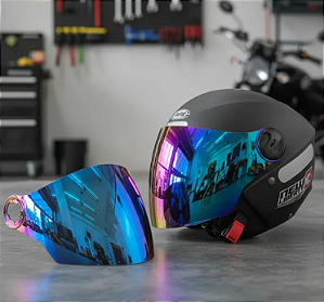 VISEIRA CAPACETE TORK NEW LIBERTY THREE/NEW ATOMIC/ZEUS CAMALEAO