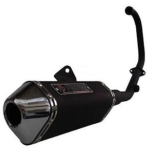 ESCAPAMENTO FAZER 250 MINI TRI PRETO