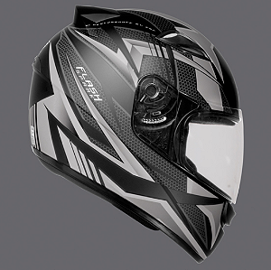 CAPACETE EBF NEW SPARK FLASH PT/FOSCO/PRATA 60