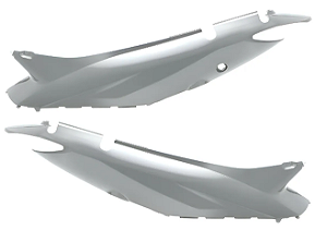 TAMPA LATERAL BIZ 125 08/09 PRATA LUMIAR