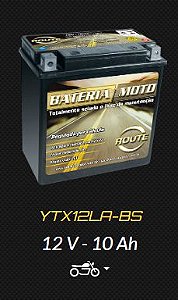 BATERIA ROUTE YTX12LA-BS VIRAGO 250/INTRUDER 250/KANSAS/GS 500
