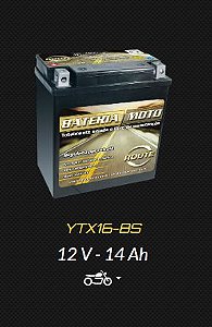 BATERIA ROUTE YTX16-BS INTRUDER 1400/1500/VARADERO/VS 1400