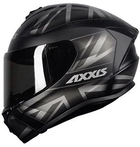 CAPACETE AXXIS DRAKEN UK MATT BLACK/GREY 58/M