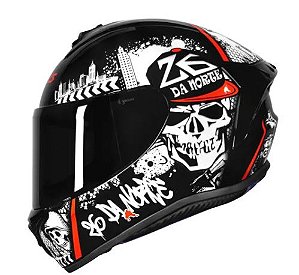 CAPACETE AXXIS EAGLE 26 DA NORTE GLOSS BACK/RED 60/L
