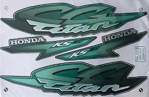 ADESIVO TITAN 125 02 KSE VERDE