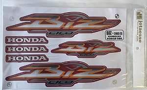 ADESIVO BIZ 100 03 ES VERMELHA