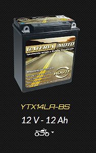 BATERIA ROUTE YTX14LA-BS BMW GS650/F650/VULCAN 750