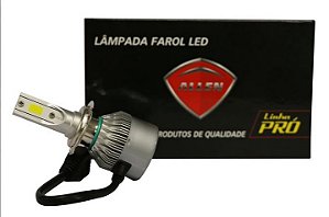 LAMPADA FAROL H7 LED 3800LM 12V 30W