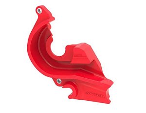 PROTETOR EIXO CAMBIO CRF 250F ANTI-BLOCK VERMELHO