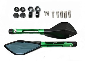 ESPELHO ESPORTIVO TWINS TRAPEZIO MINI VERDE