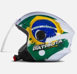 CAPACETE TORK NEW LIBERTY THREE PATRIOTA BC/VD 56