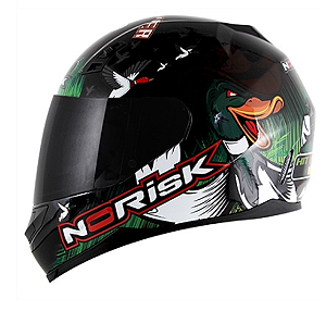 CAPACETE NORISK FF391 DUCKY BLACK 60/L
