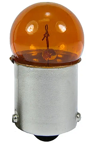LAMPADA PISCA B.METAL AMARELA