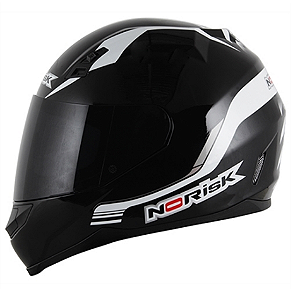 CAPACETE NORISK FF391 BONES BLK/WHT 60