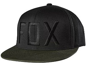 BONE FOX COLUMN 210 FITTED 16 BLACK S/M
