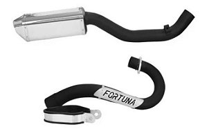 ESCAPAMENTO CRF 230 MINI TRI CROMADO 240 MM