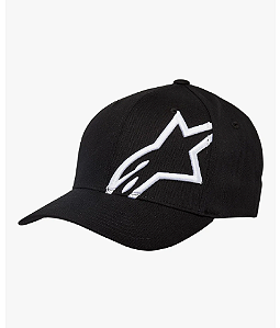 BONE ALPINESTARS CORP SHIFT 2 FLEXFIT PRETO BRANCO S/M.EAN 8051194071453