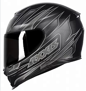 CAPACETE AXXIS EAGLE SPEED MATT BLACK/GREY 62/XL