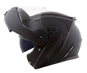 CAPACETE NORISK FF345 ROUTE MONOCOLOR MATTE BLACK 60/L