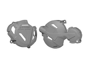 PROTETOR TAMPA MOTOR CRF 250F CINZA