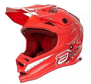 CAPACETE ASW FUSION SHARP VERMELHO BRANCO 62  EAN :1010125418771