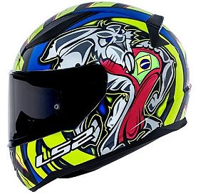 CAPACETE LS2 RAPID FF353 ALEX BARROS REPLICA BLUE 62/XL