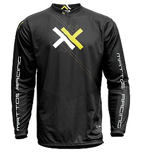 CAMISA MATTOS RACING ATOMIC AM FLUOR/PRETO M