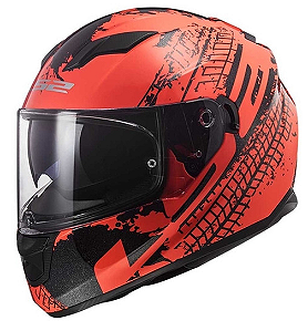 CAPACETE LS2 FF320 STREAM LAVA FLUO ORG/BLACK 60/L