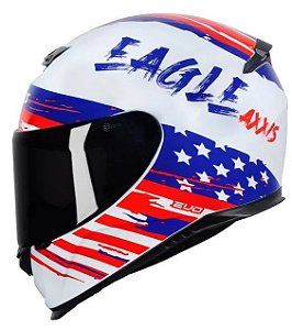 CAPACETE AXXIS EAGLE INDEPENDENCE GLOSS WHITE 58/M