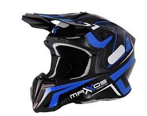 CAPACETE MATTOS RACING COMBAT MTR02 AZUL 60