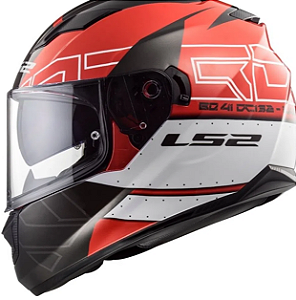 CAPACETE LS2 FF320 STREAM KUB BLK/RED 60/L