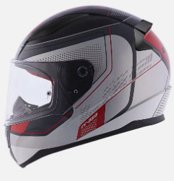 CAPACETE LS2 RAPID FF353 SLIDE BLK/SIL/RED 62/XL