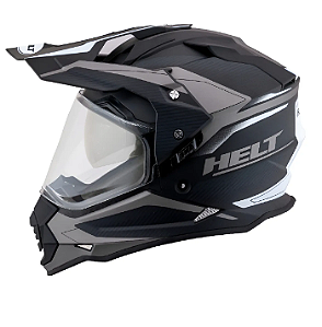 CAPACETE HELT CROSS VISION GLASS TITANIUM 62