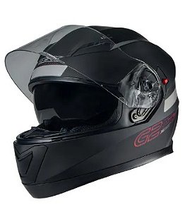 CAPACETE TEXX G2 SOLIDO PRETO/VERMELHO 61