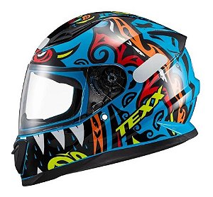 CAPACETE TEXX HAWK HUNGER AZUL 60