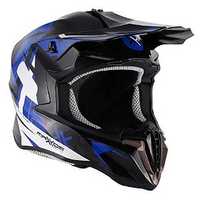 CAPACETE MATTOS RACING COMBAT MMXIV AZUL 58