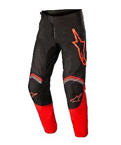 CALÇA ALPINESTARS FLUID SPEED 22 PRETO VERMELHO FLUOR 34  EAN  8059175901669