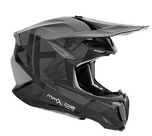 CAPACETE MATTOS RACING COMBAT LEGGERO CINZA 62