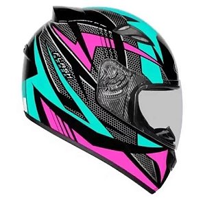 CAPACETE EBF NEW SPARK FLASH PT/TIFANY 58