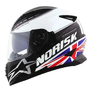 CAPACETE NORISK FF302 GRAND PRIX UNITED KINGDOM 61/XL