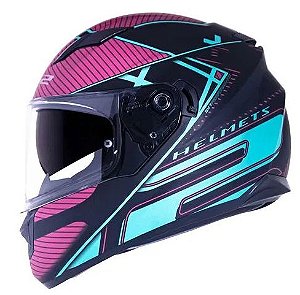 CAPACETE LS2 FF320 STREAM LEVEL MATTE TURQUOISE 58/M