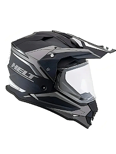 CAPACETE HELT CROSS VISION GLASS TITANIUM 58