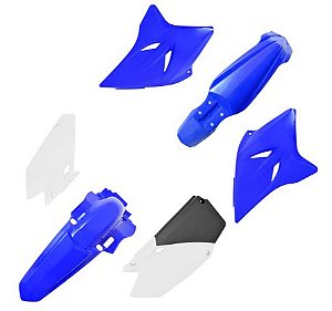KIT PLASTICOS TTR 230 AZUL/BRANCO