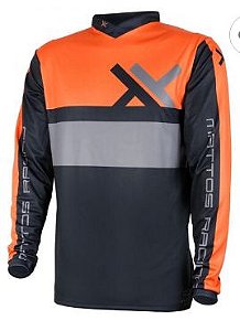 CAMISA MATTOS RACING ASSIMILATE LARANJA/CINZA G