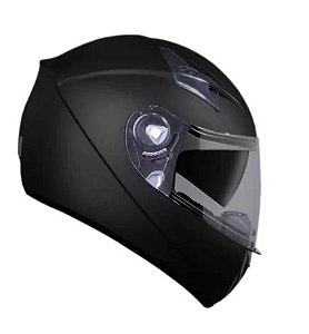 CAPACETE EBF X TROY SOLID PRETO FOSCO 56