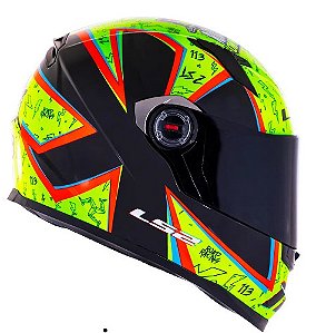 CAPACETE LS2 FF358 RAFAEL PASCHOALIN YELLOW 60/L