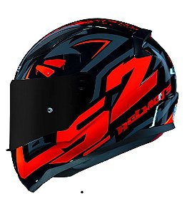 CAPACETE LS2 RAPID FF353 TAGLINE BLK/ORANGE 60/L